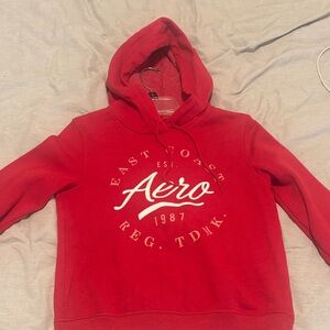 Aeropostale Red Graphic Hoodie